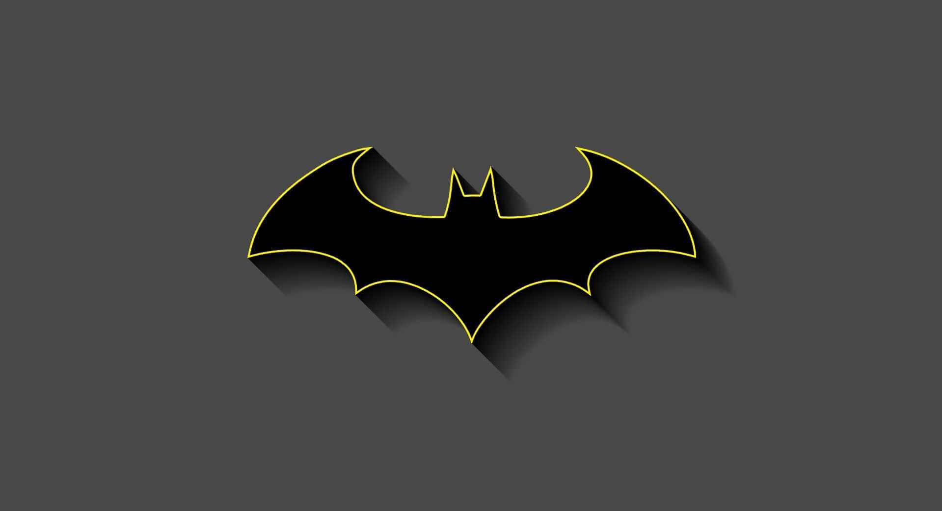 Logotipodo Batman Minimalista Em Hd. Papel de Parede
