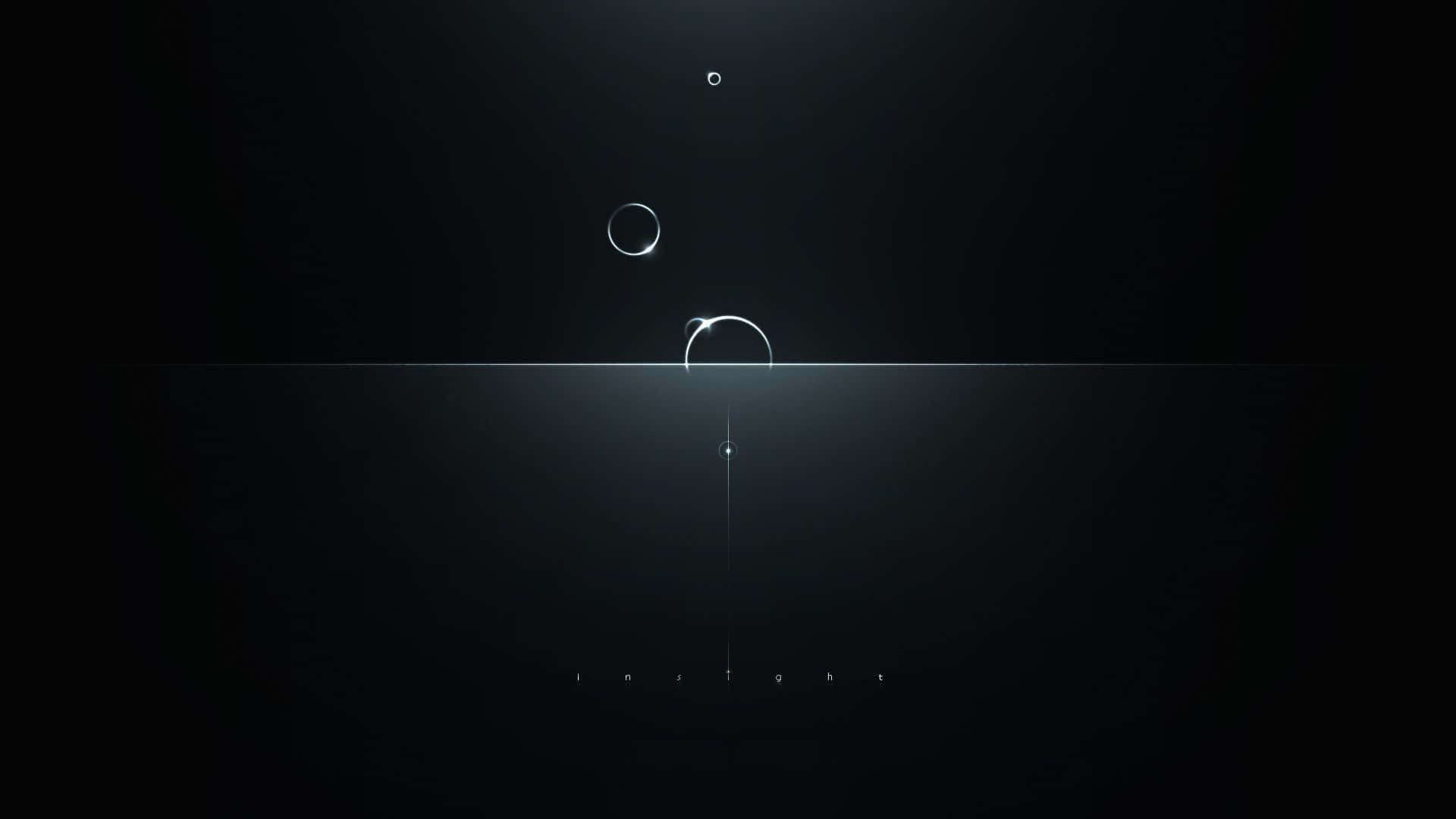 A Black Background With A Circle And Two Circles Wallpaper