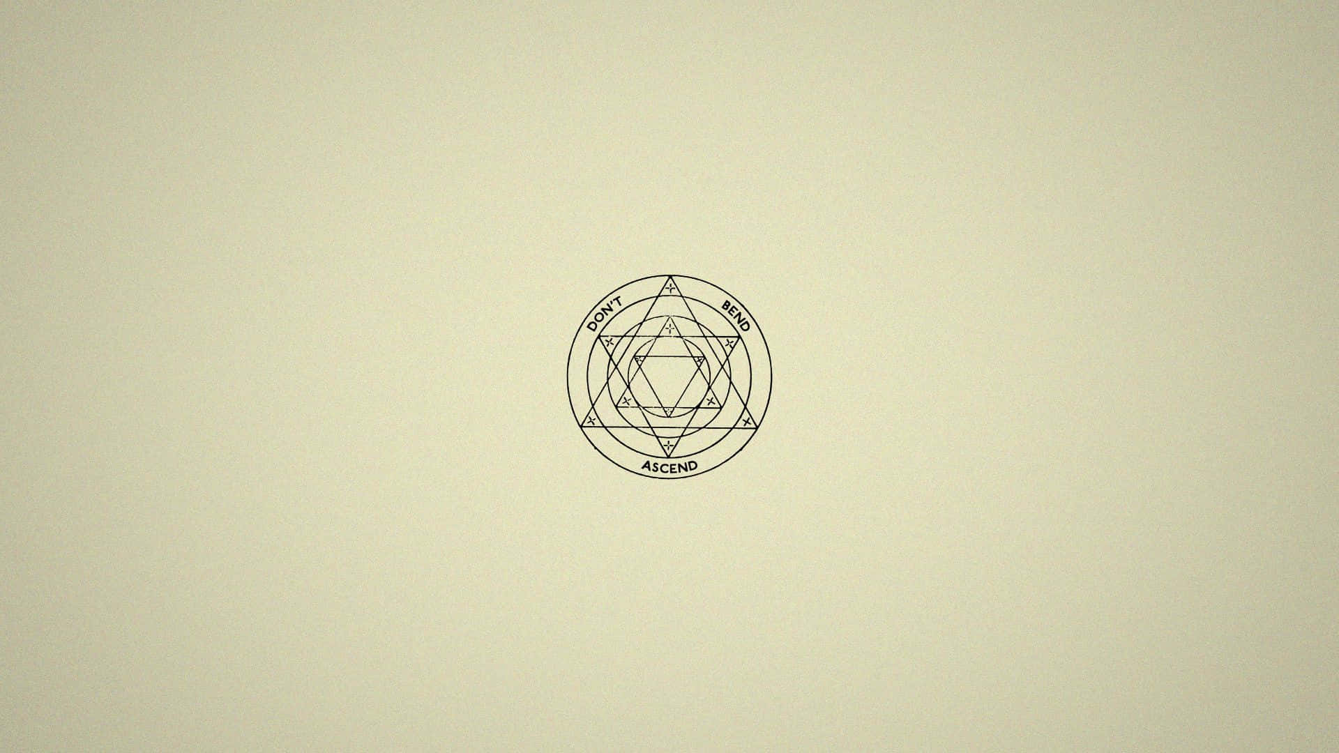 A Geometric Design With A Circle In The Middle Wallpaper