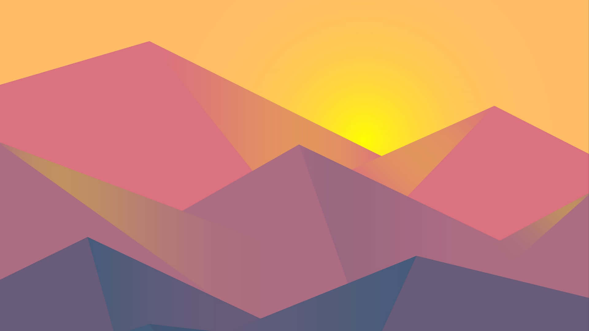 Bold, Colorful Minimalist Geometric Design Wallpaper