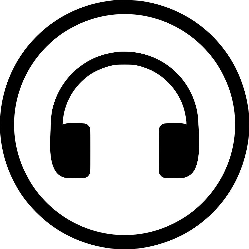 Minimalist Headphones Icon PNG