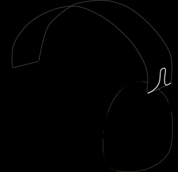 Abstract Headphones Outline PNG