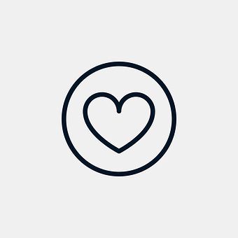 Minimalist Heart Icon PNG