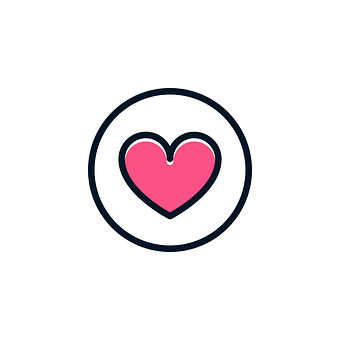 Minimalist Heart Icon PNG