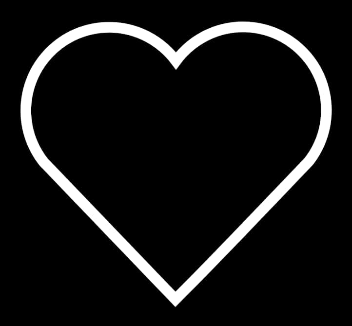 Minimalist Heart Outline PNG