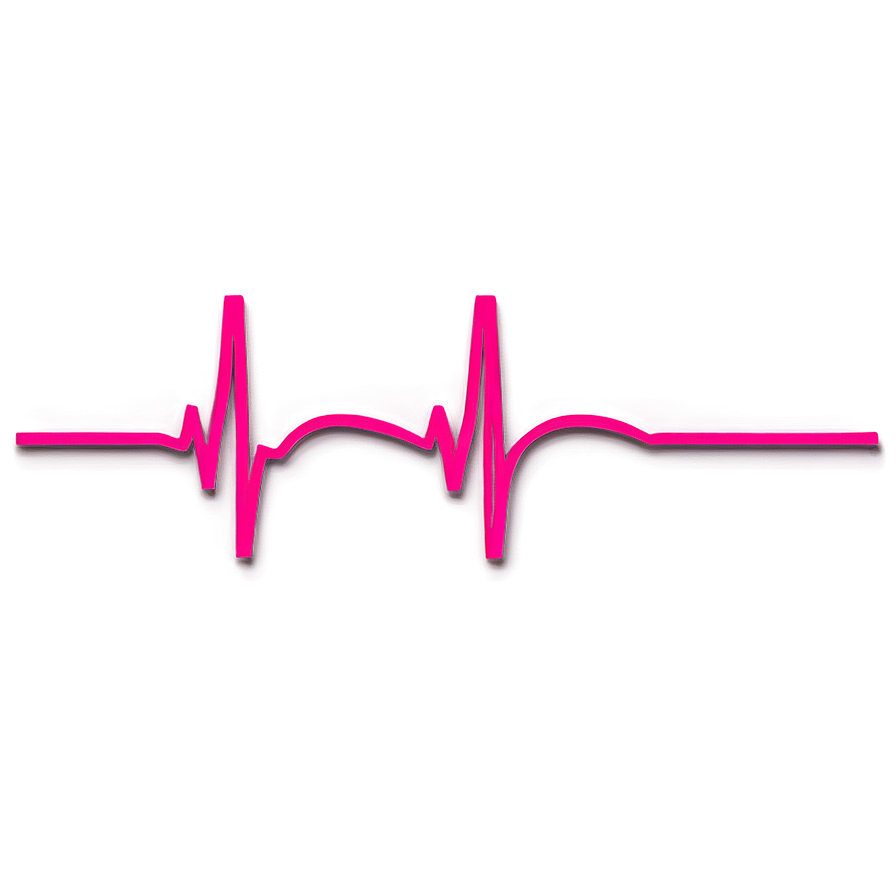 Minimalist Heartbeat Symbol Png 06112024 PNG