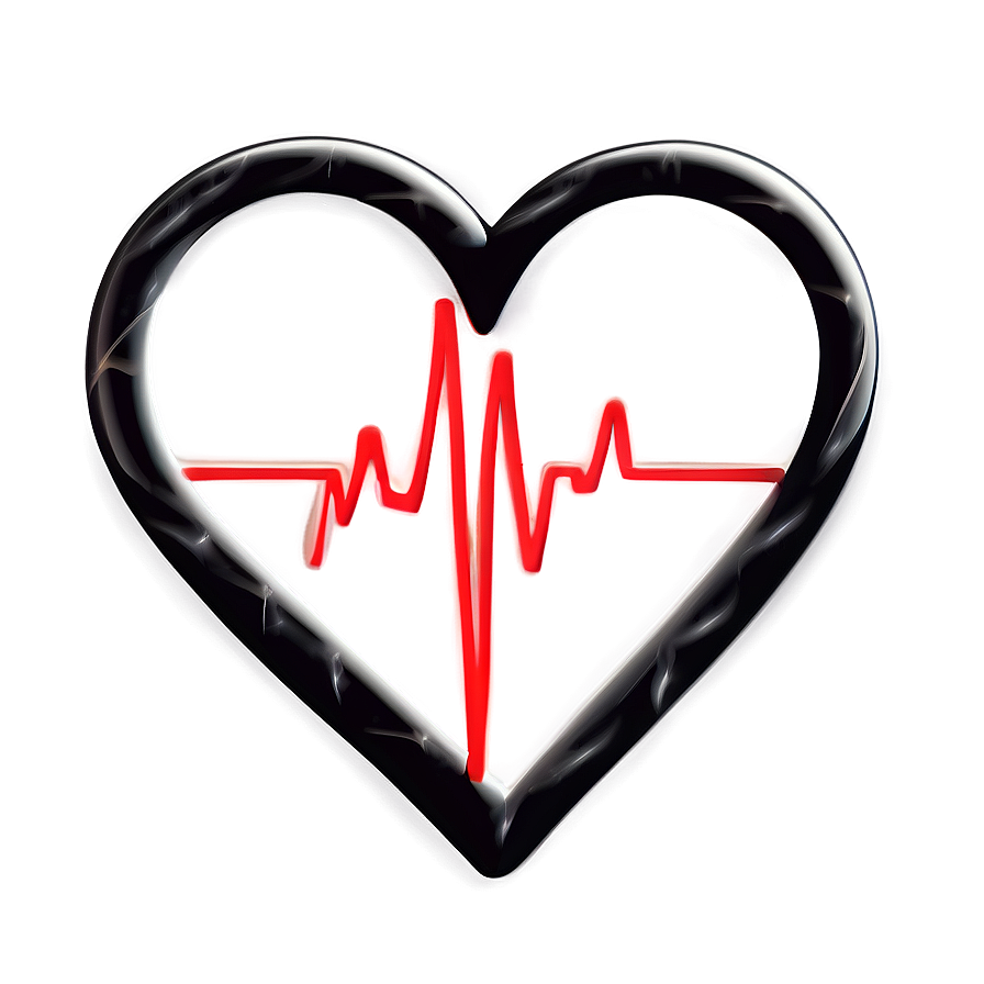 Minimalist Heartbeat Symbol Png 46 PNG