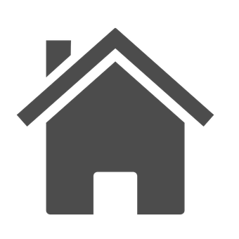 Minimalist Home Icon Black Background PNG