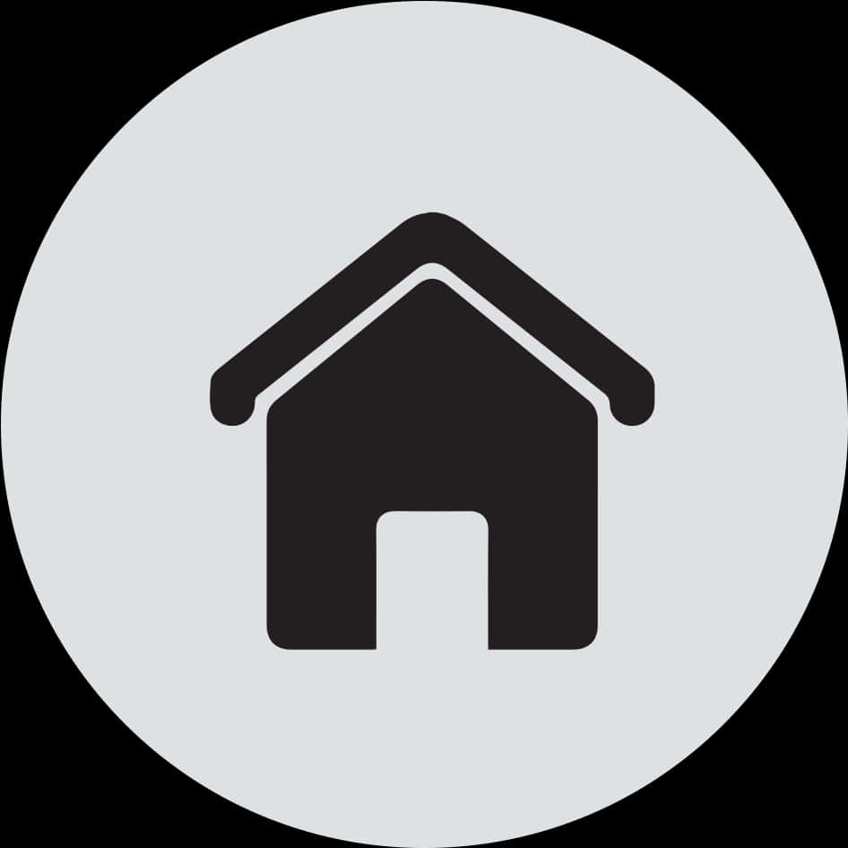 Minimalist Home Icon Graphic PNG