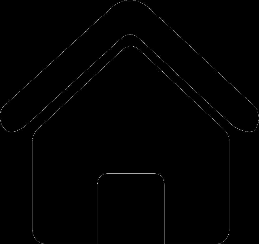 Minimalist Home Outline Icon PNG