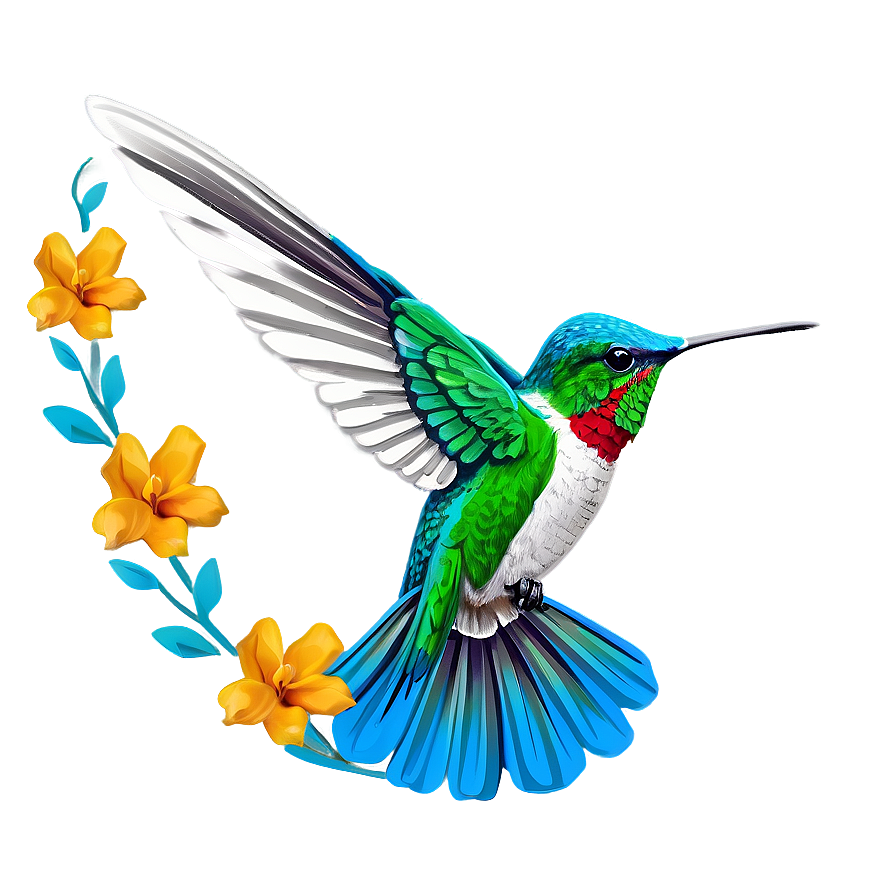 Download Minimalist Hummingbird Png Ani | Wallpapers.com