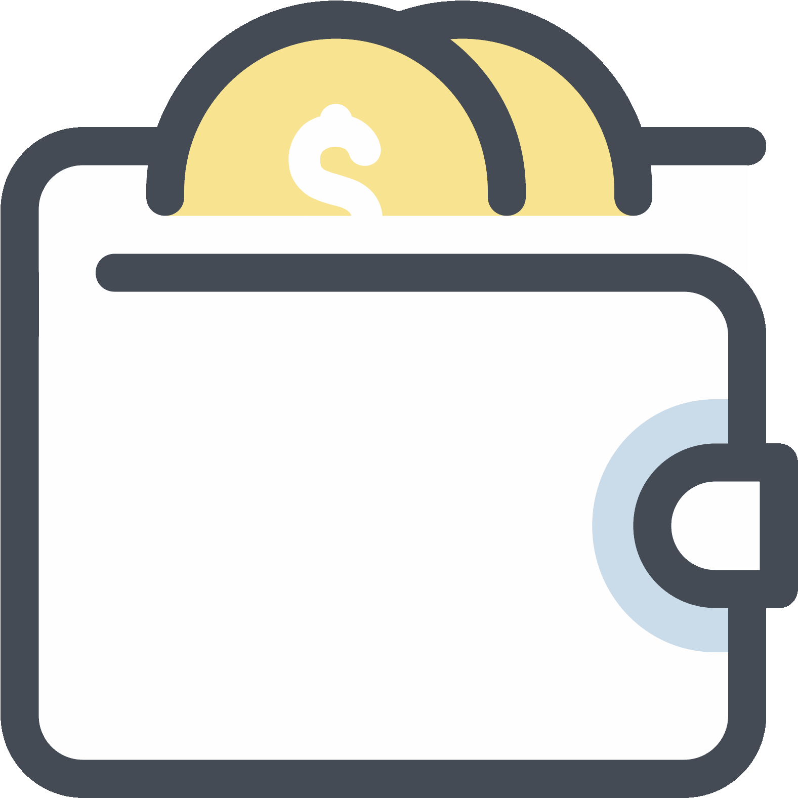 Minimalist Icon Wallet Design PNG