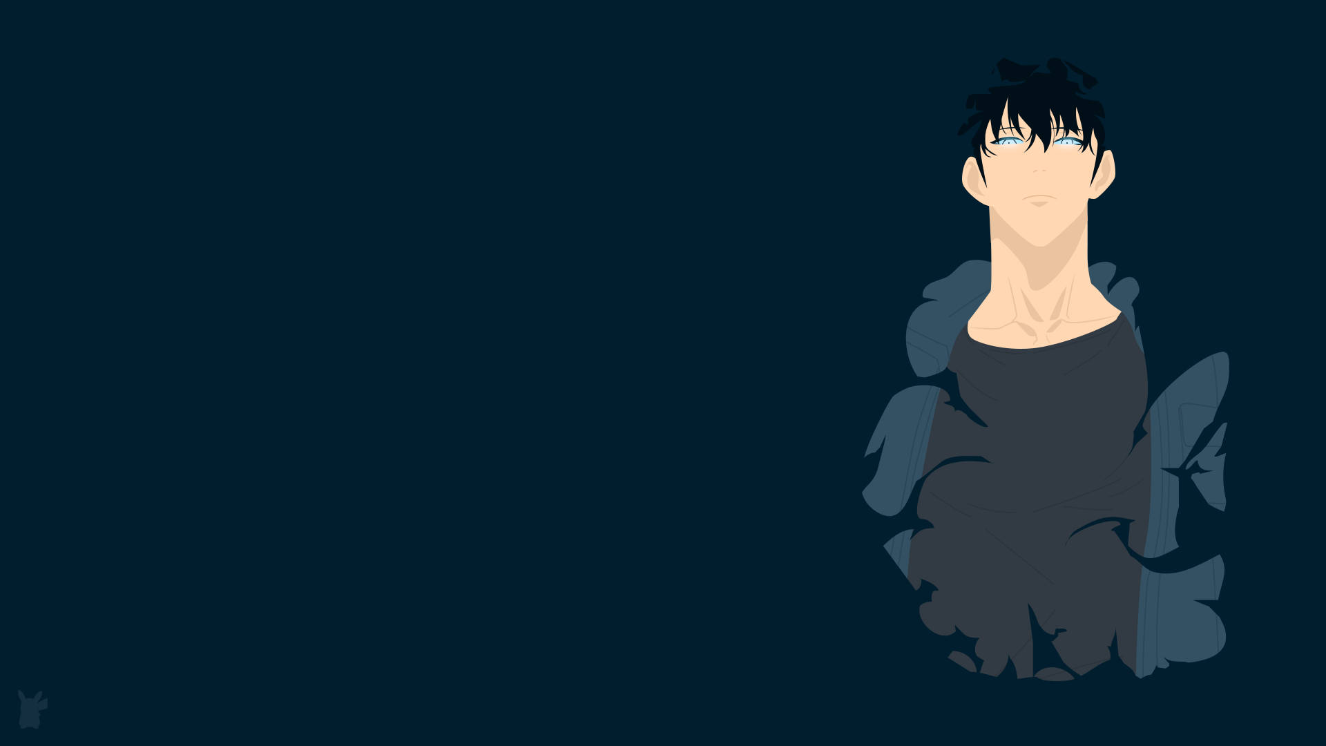 Minimalist Jinwoo Solo Leveling 4k Fanart Wallpaper