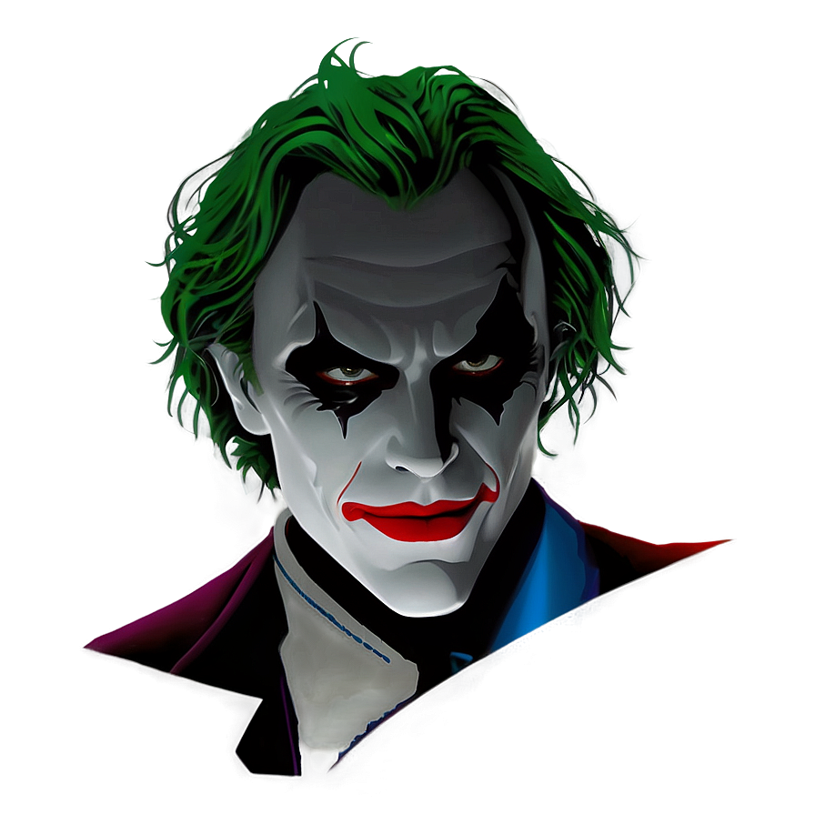 Minimalist Joker Portrait Png 29 PNG