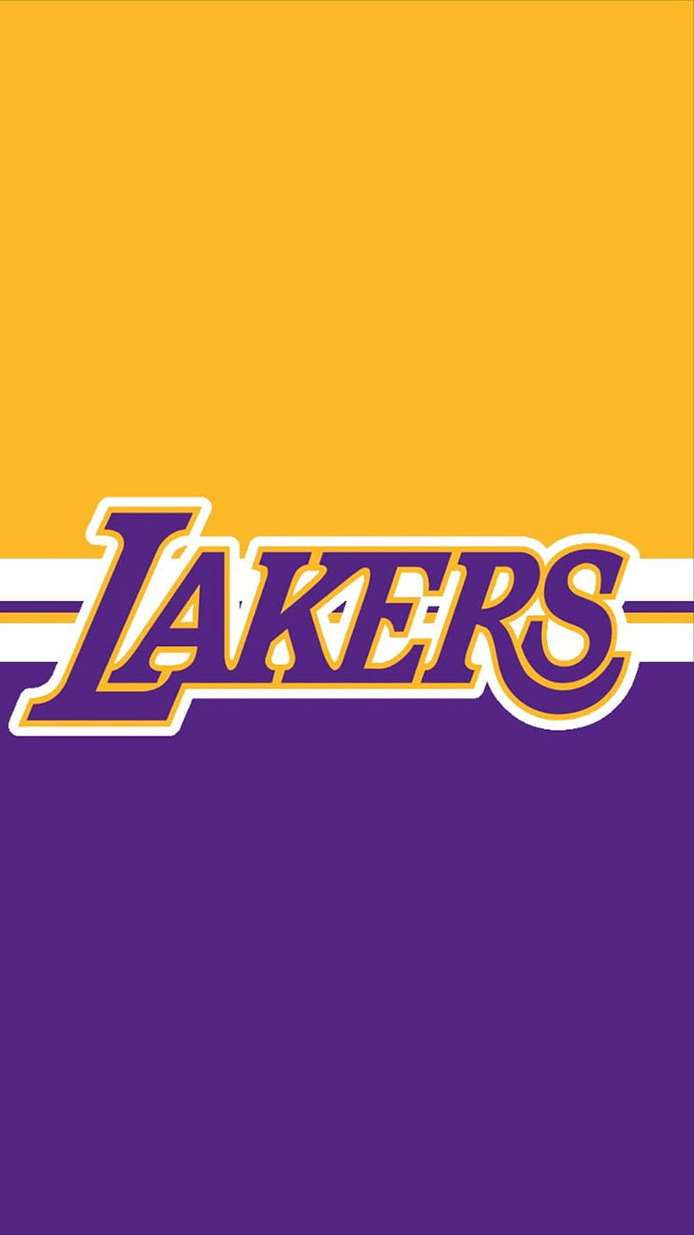 Minimalist Lakers Logo Wallpaper