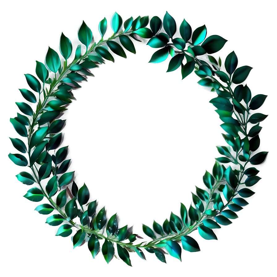 Minimalist Laurel Circle Png Gxm53 PNG