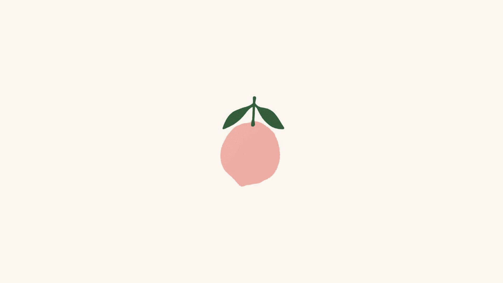 Minimalist Lemon Illustration Art Wallpaper