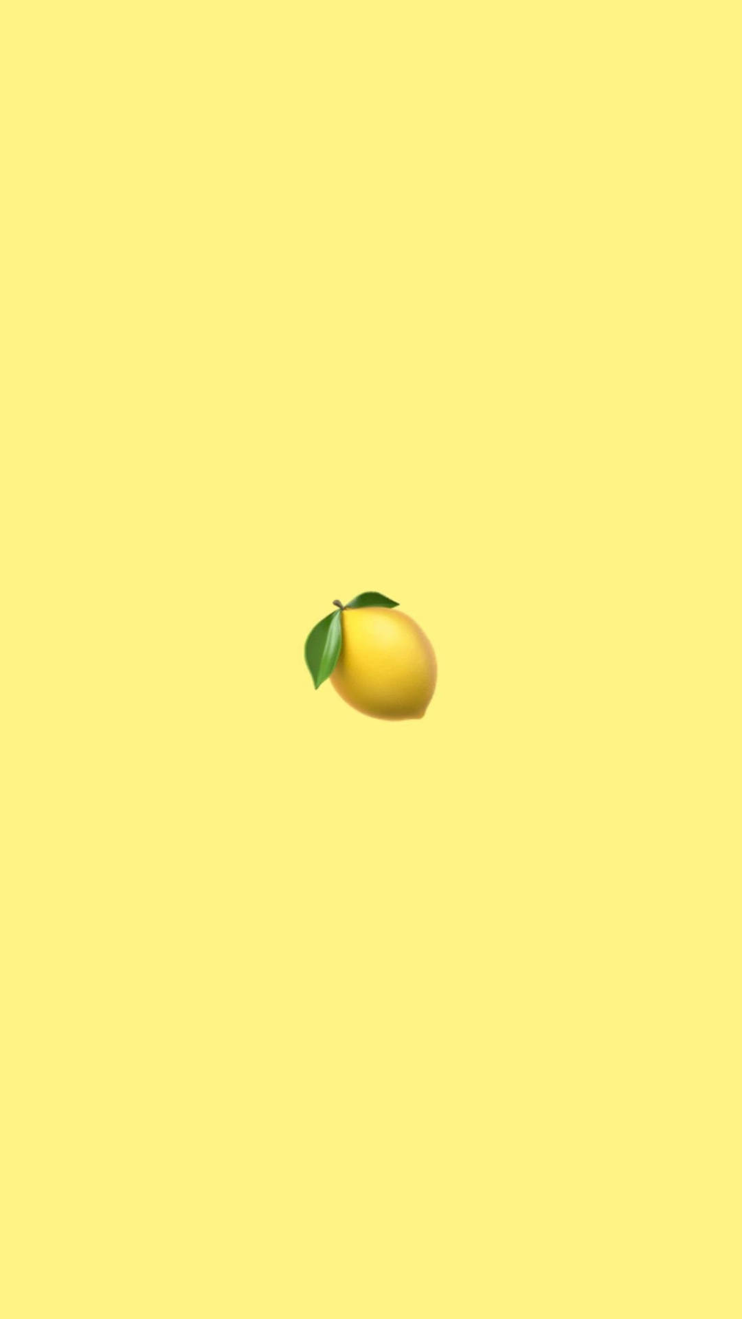 Minimalist Lemon Yellow Wallpaper