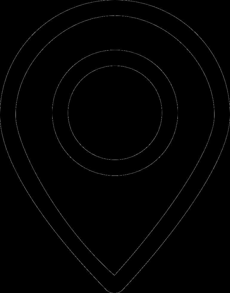 Minimalist Location Pin Icon PNG