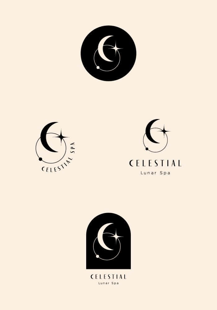 Minimalist Logo with Abstract Geometry Shapes Wallpaper