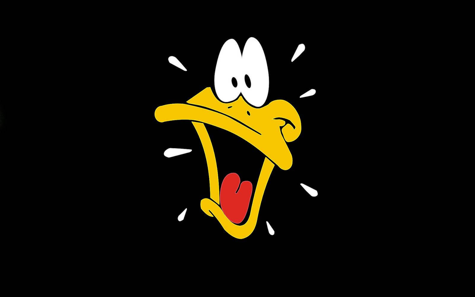 Minimalist Looney Tunes Daffy Duck Wallpaper