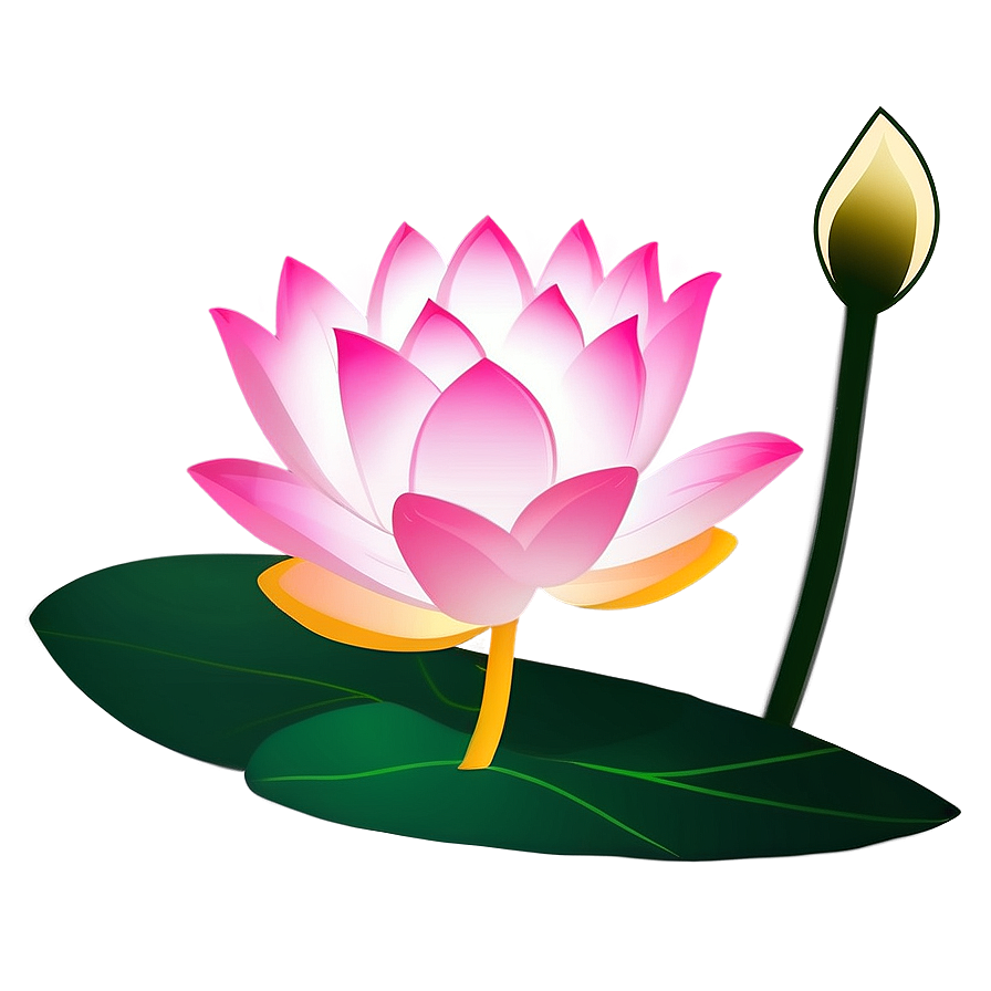 Download Minimalist Lotus Flower Vector Png 55 | Wallpapers.com