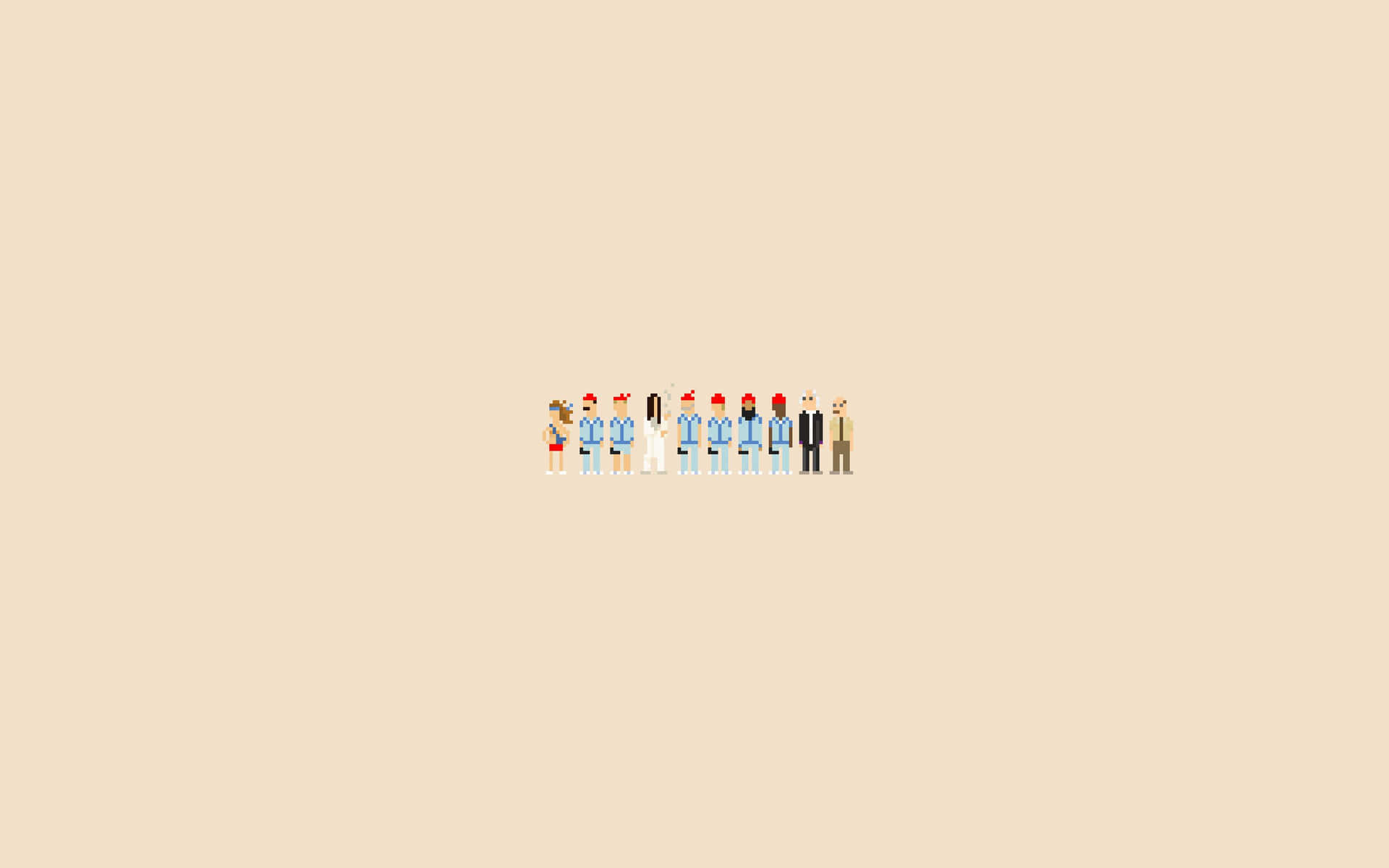 Minimalist Macbook Wallpaper Pixel Art Characters Wallpaper