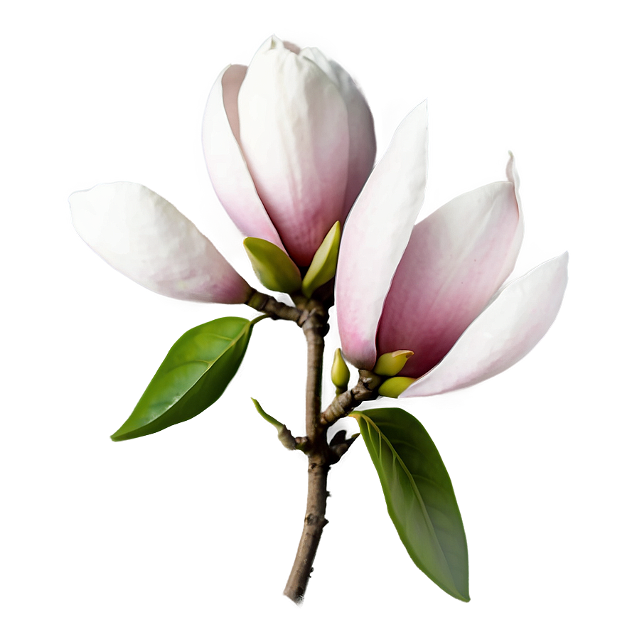 Minimalist Magnolia Flower Png 06252024 PNG