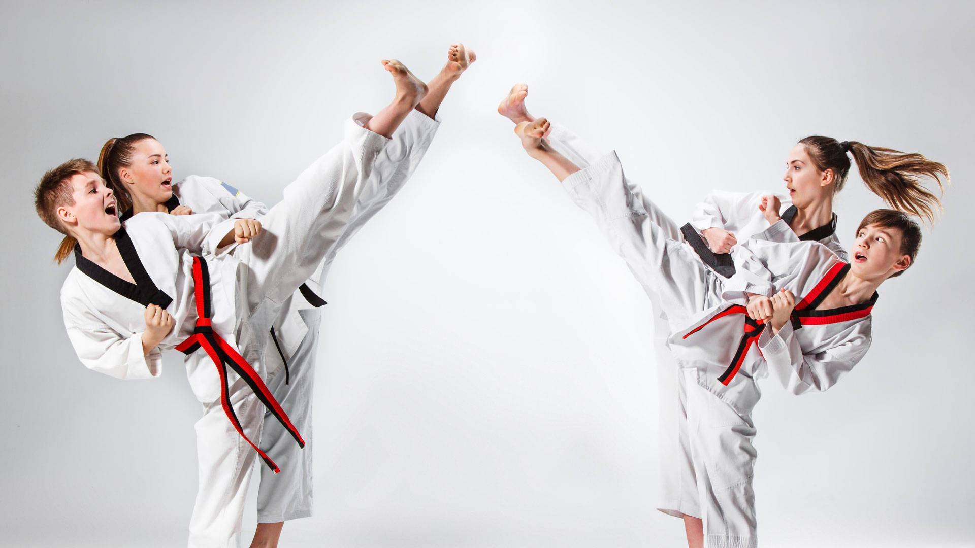 Minimalist Martial Art Taekwondo Kids Wallpaper