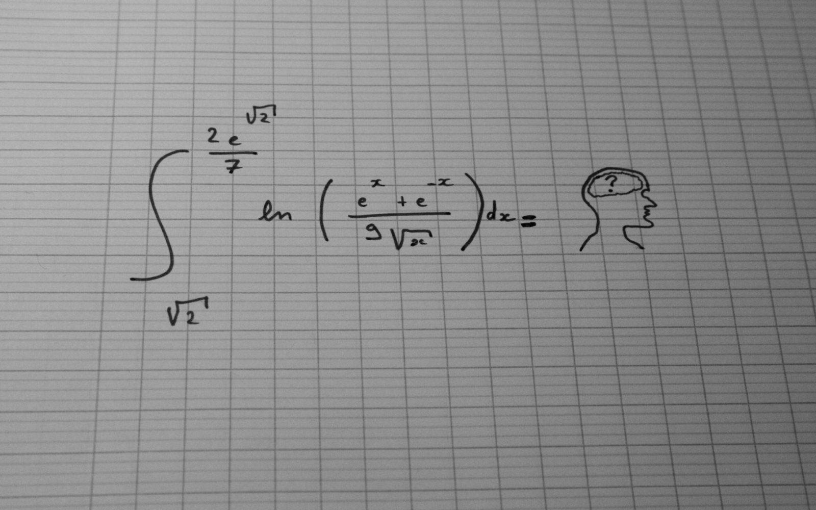 Minimalist Math Equation