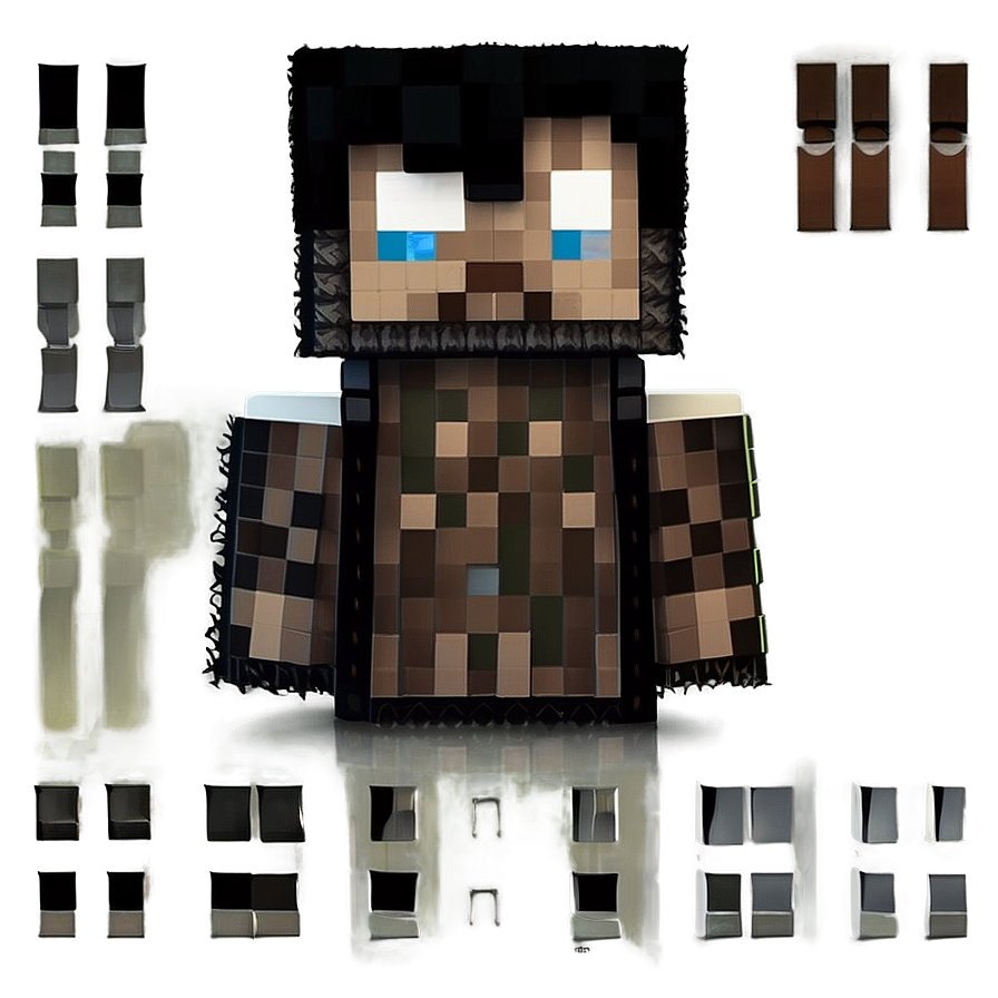 Minimalist Minecraft Characters Png 99 PNG