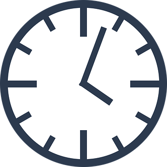 Minimalist Modern Clock Design PNG
