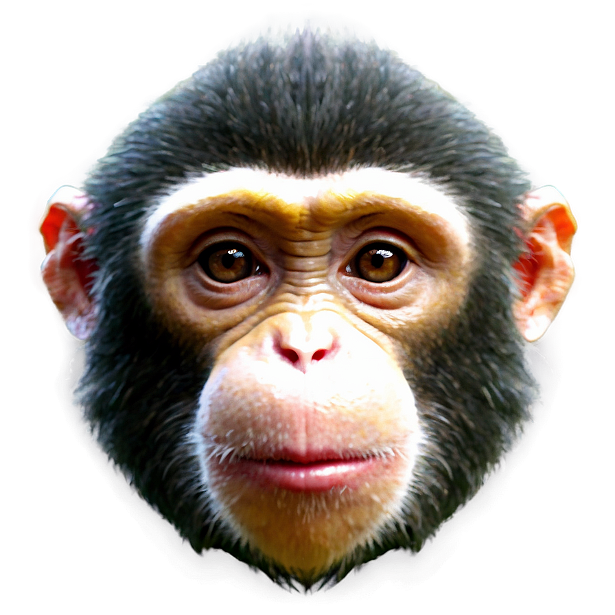 Minimalist Monkey Face Icon Png Mgn10 PNG