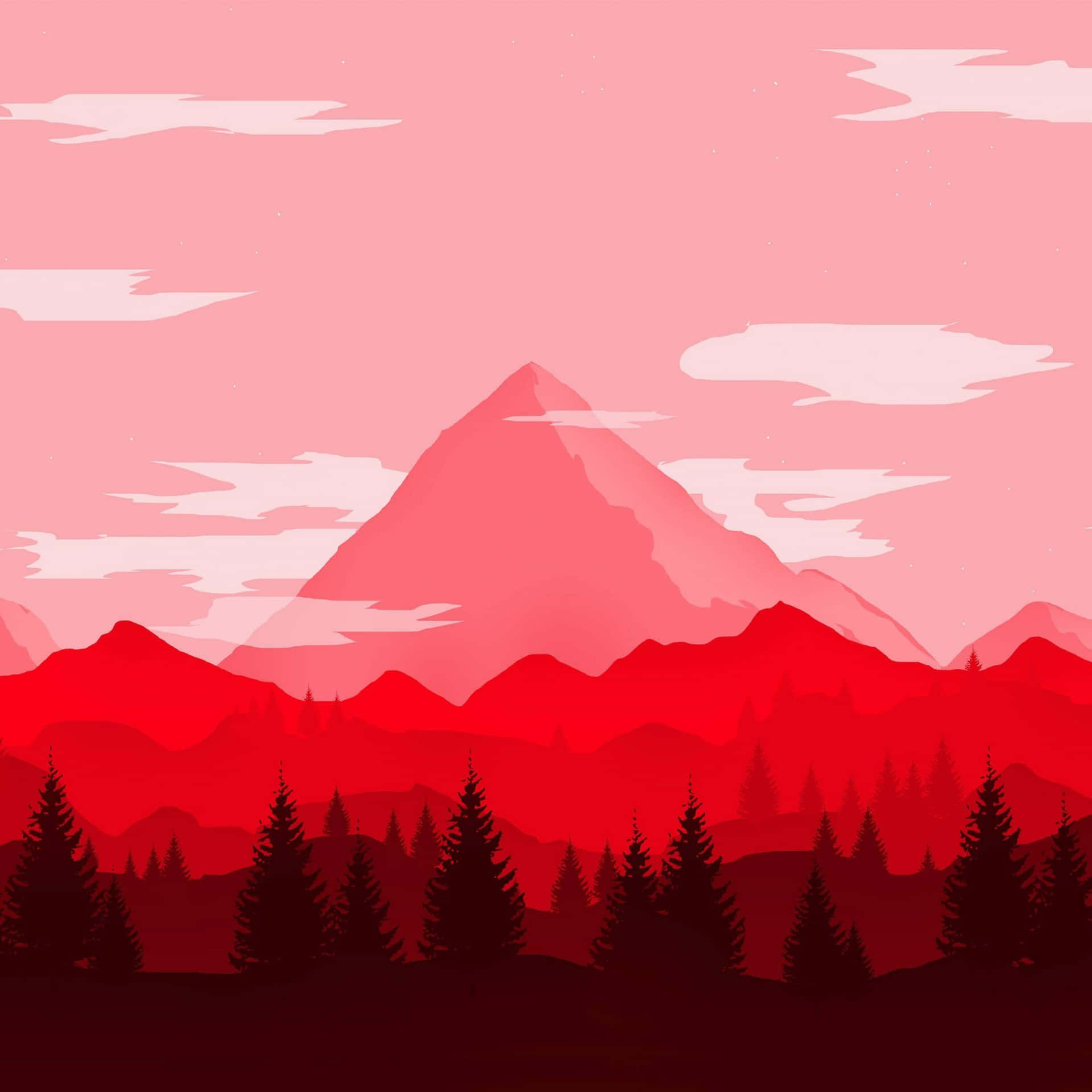 Minimalistisk Bjerg 2248 X 2248 Wallpaper