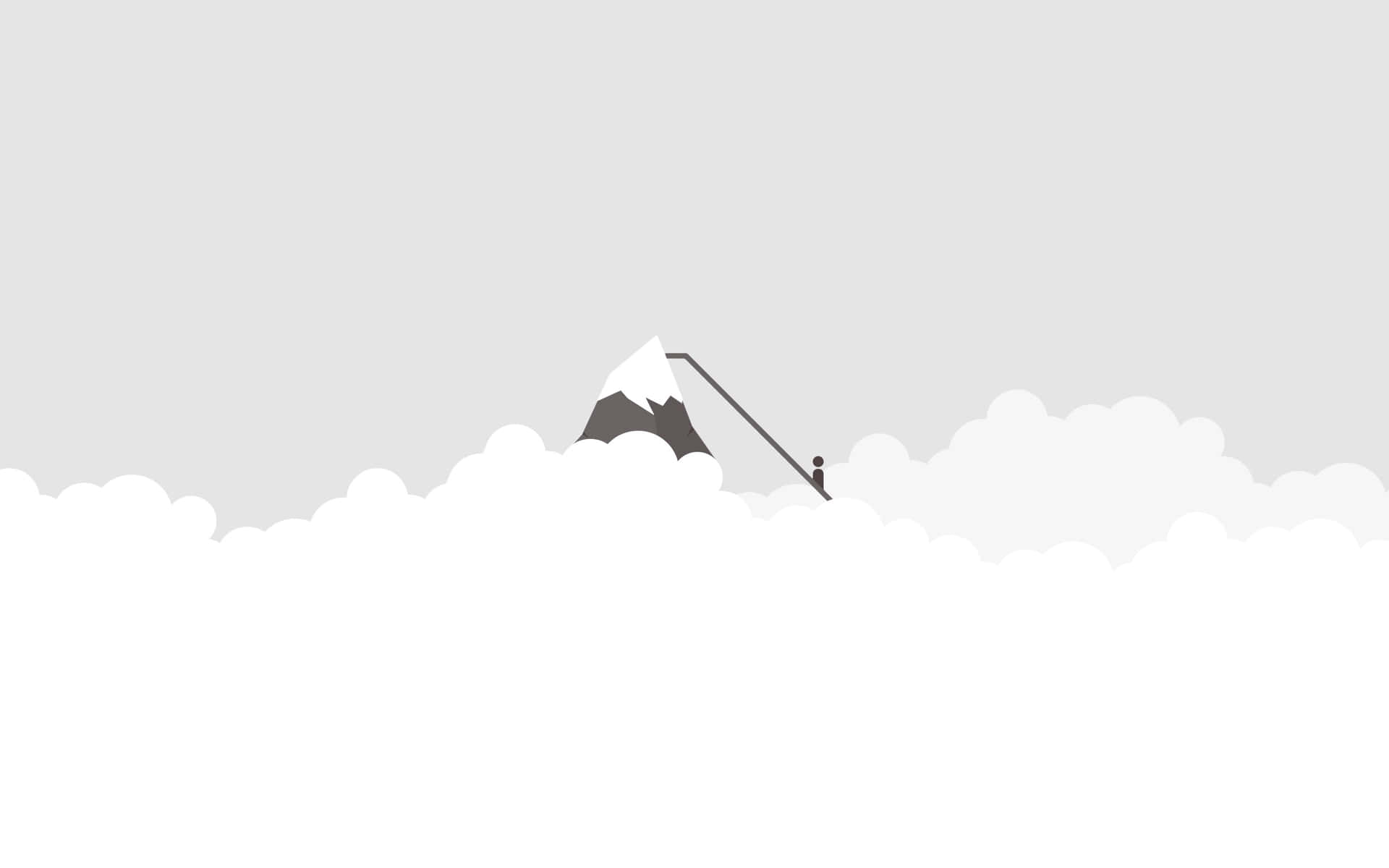 Minimalist Mountain Flag Achievement Wallpaper