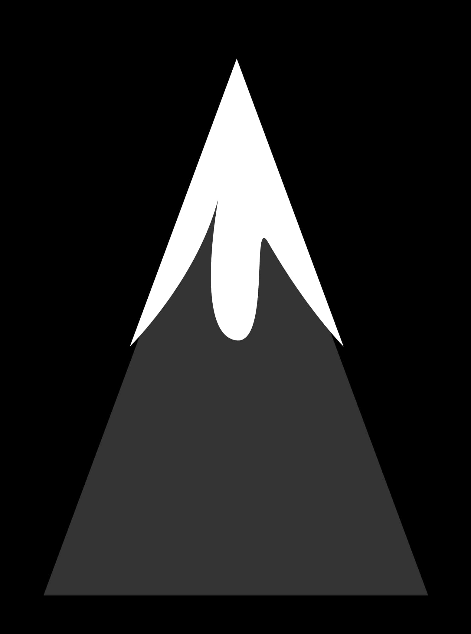 Minimalist Mountain Graphic SVG