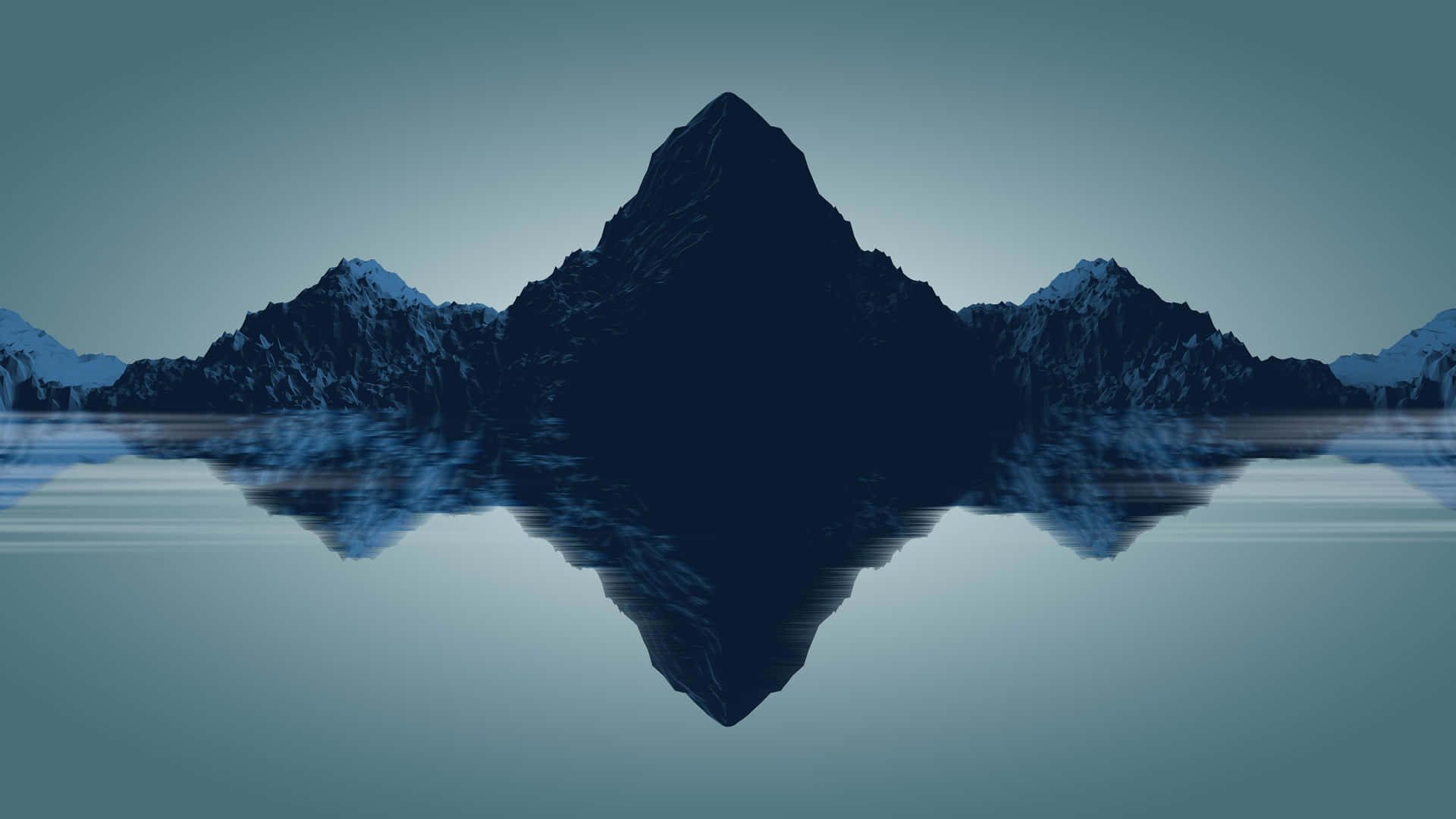 Unaimagen De La Majestuosa Belleza De La Naturaleza: Montaña Minimalista Fondo de pantalla