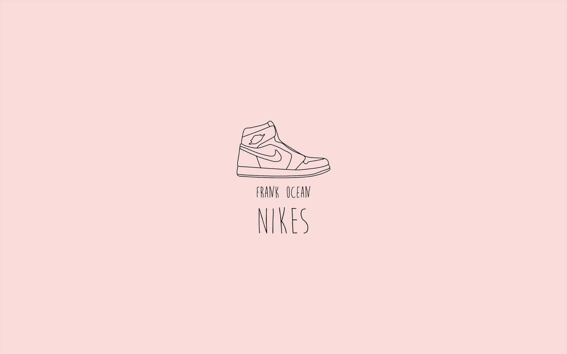 Minimalist Nike Sneaker Illustration Wallpaper