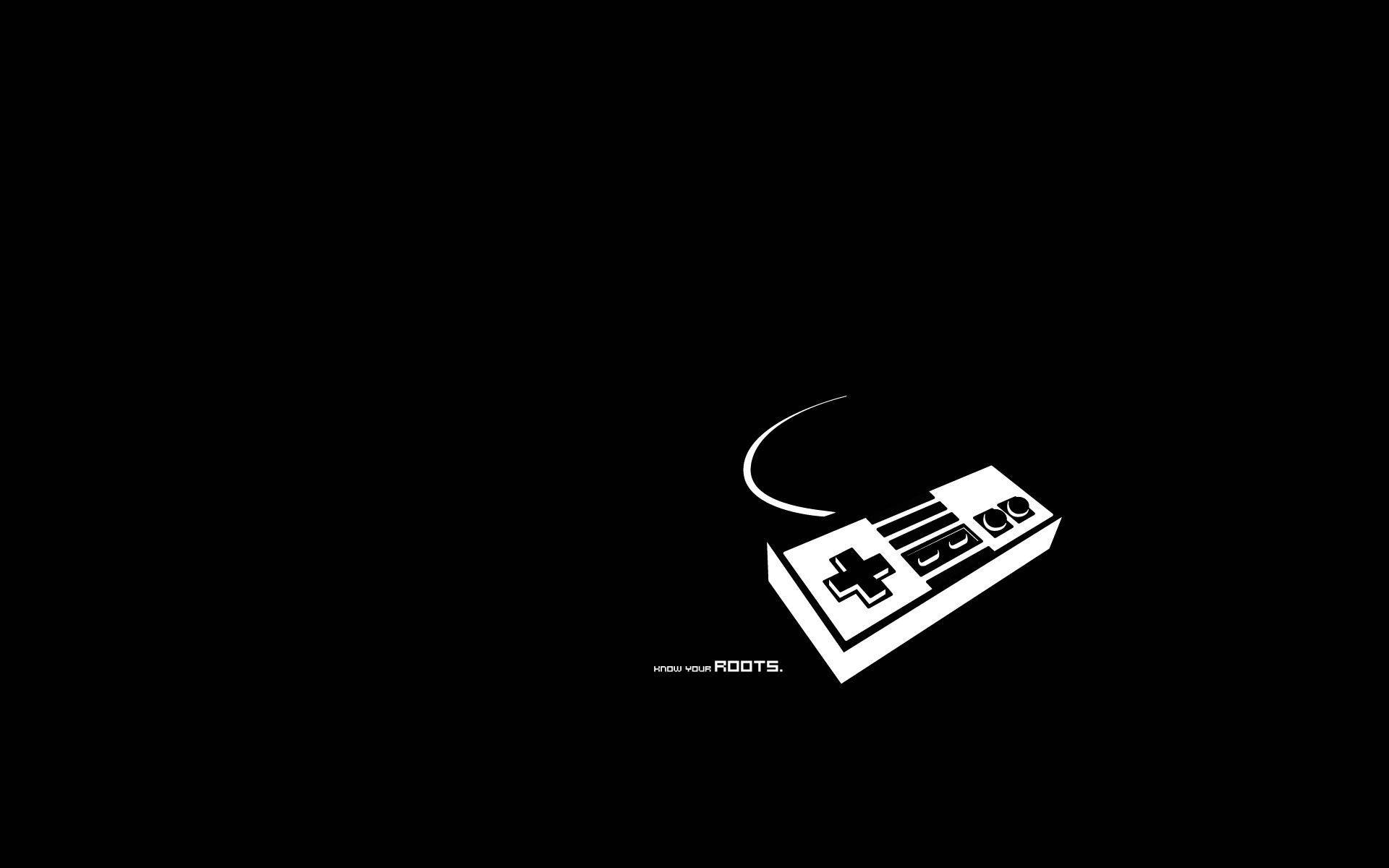 Minimalist Old Gaming Controller Wallpaper