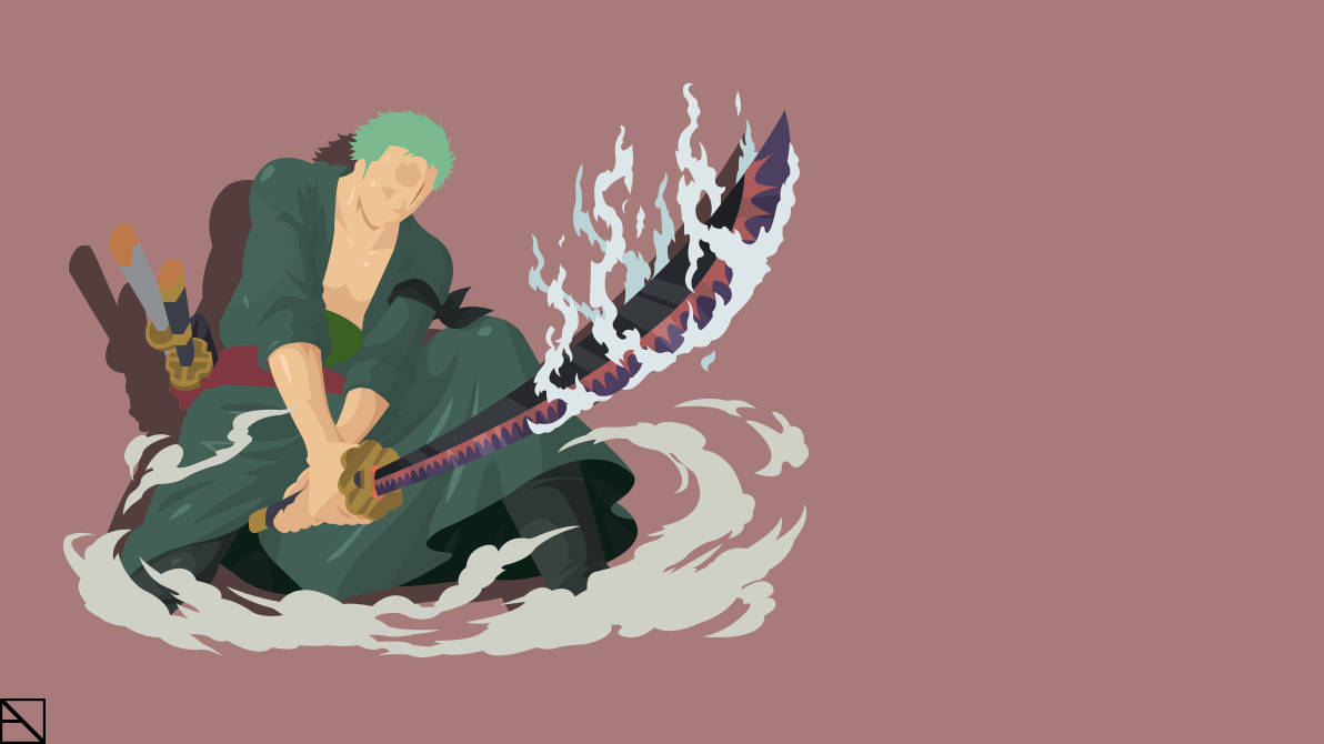 Download One Piece Zoro 4k Circle Slash Wallpaper