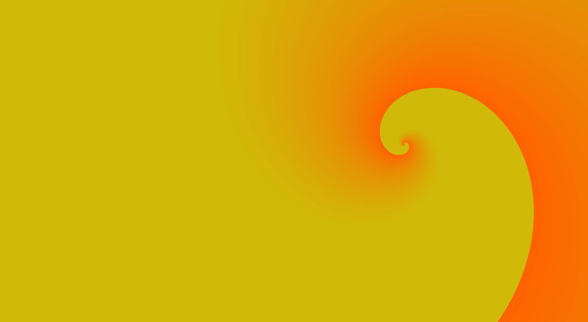 Minimalistischeorange- Und Gelbspirale Wallpaper