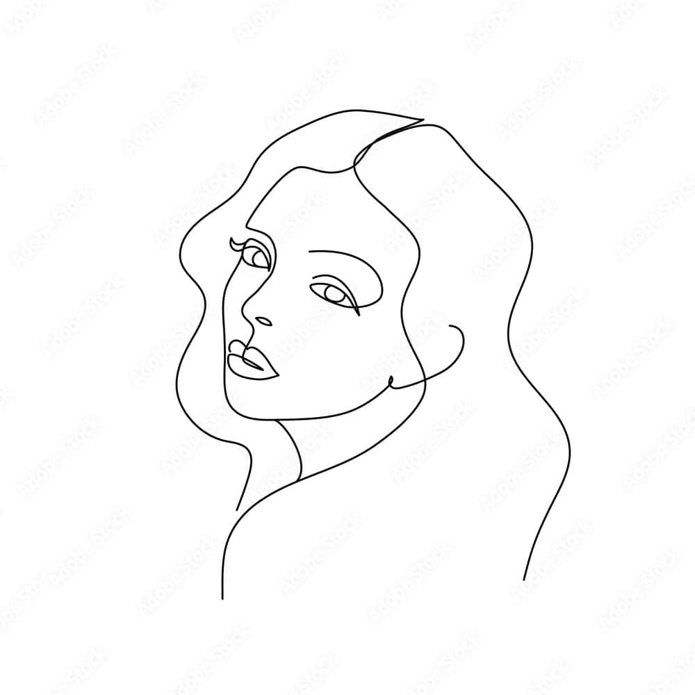Minimalist Outline Of Woman Pictures