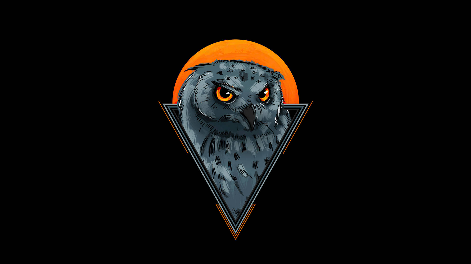 Minimalist Owl Graphic Design