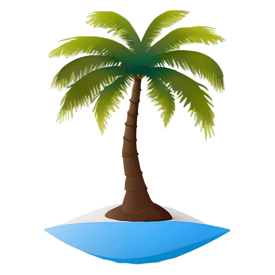Minimalist Palm Silhouette Png 06262024 PNG