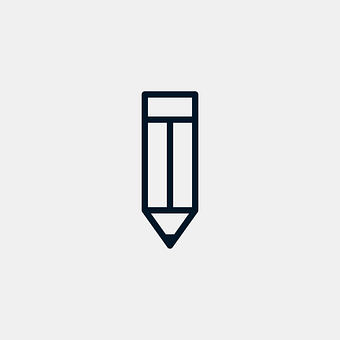 Minimalist Pencil Icon PNG