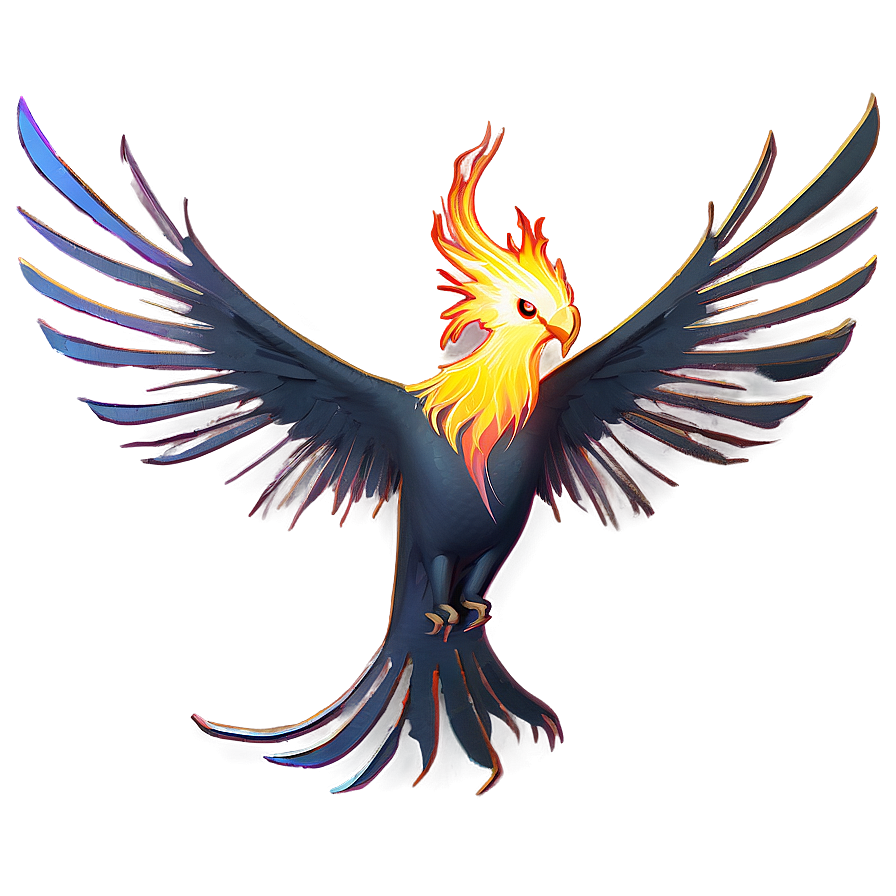 Minimalist Phoenix Sketch Png 32 PNG