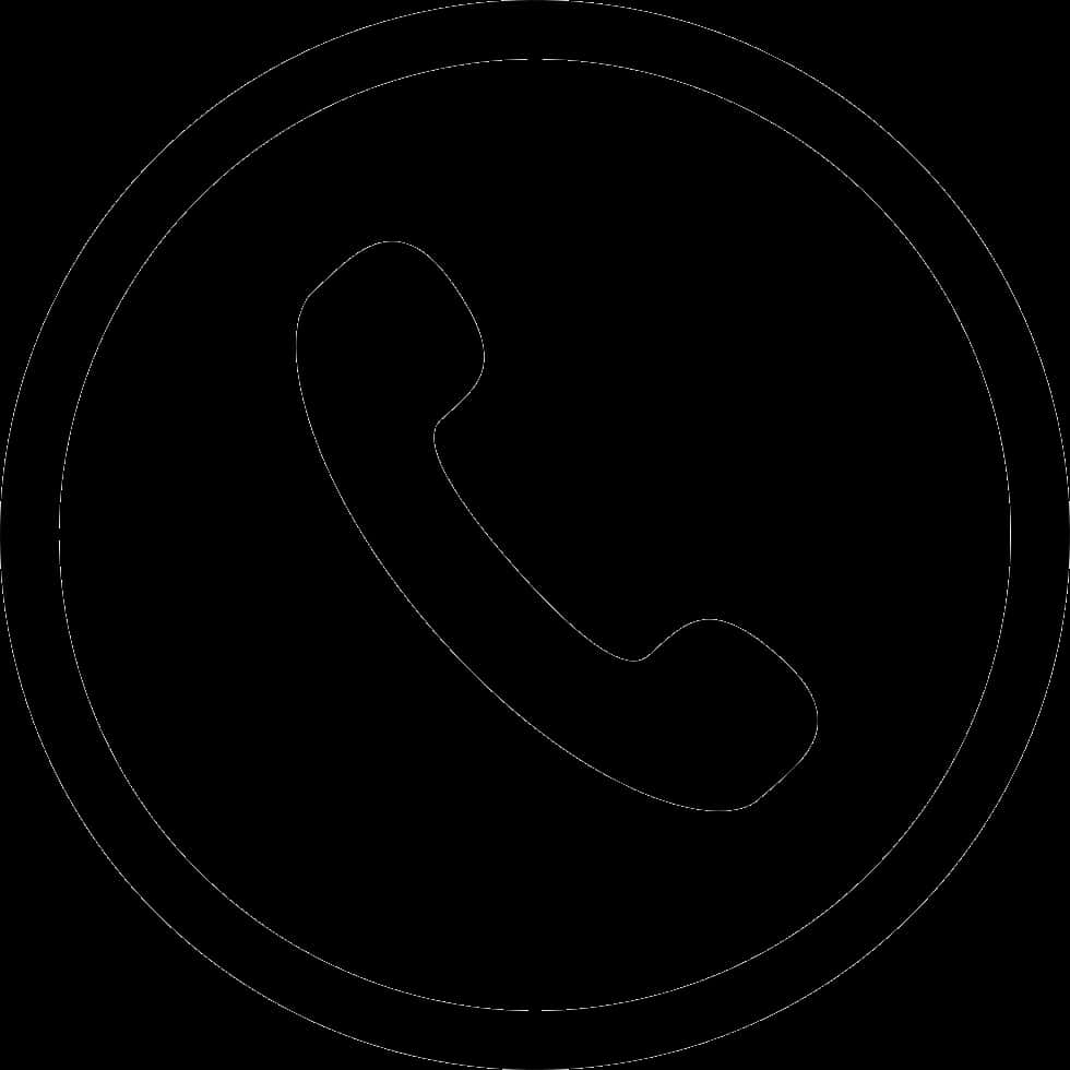 Minimalist Phone Call Icon PNG