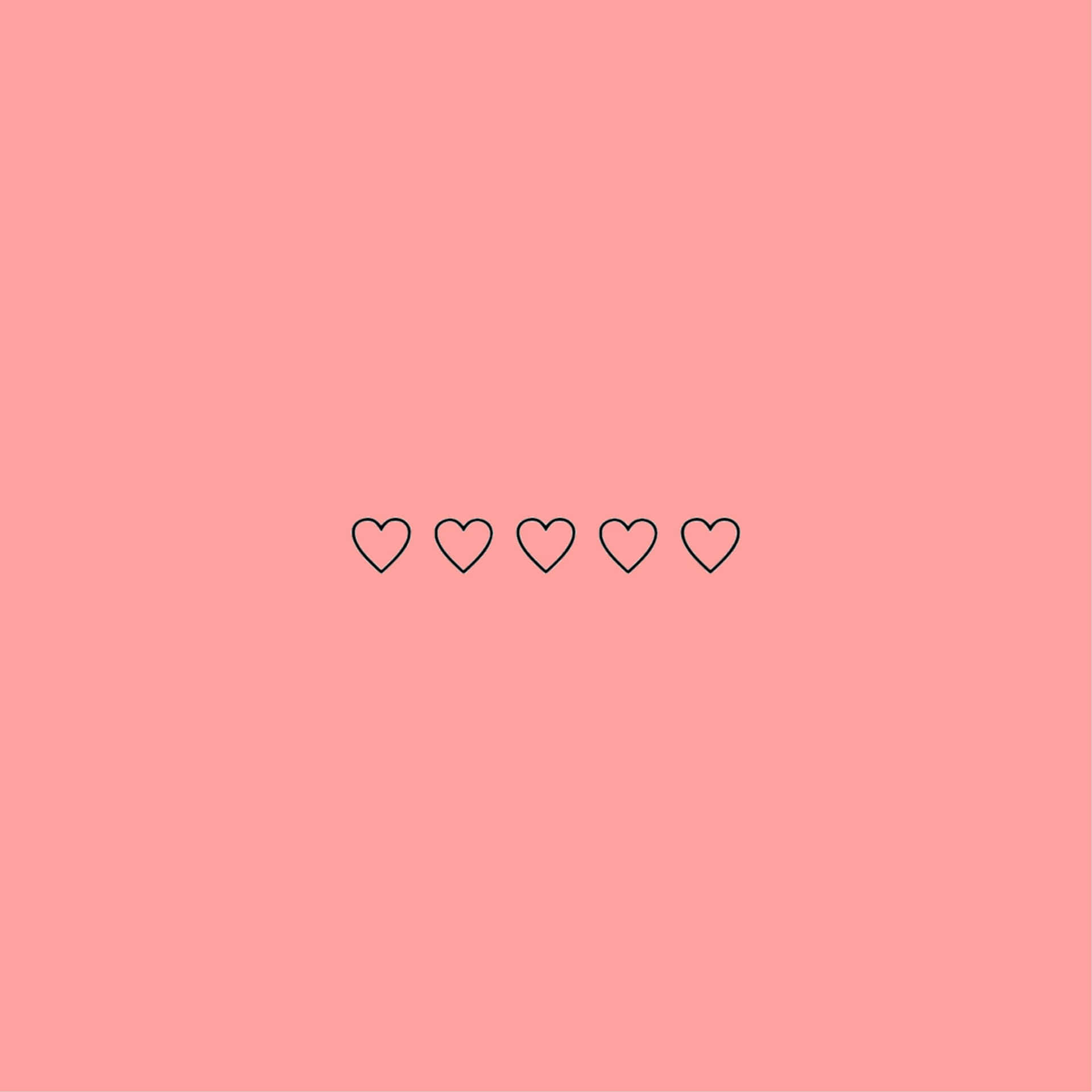 A Pink Background With Hearts On It Wallpaper