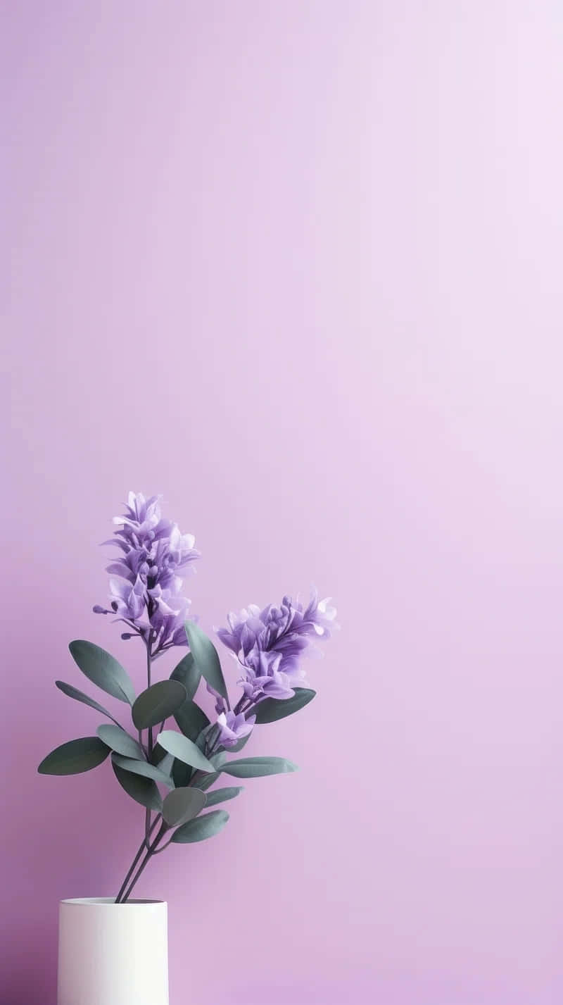 Minimalist Purple Flower Aesthetic.jpg Wallpaper