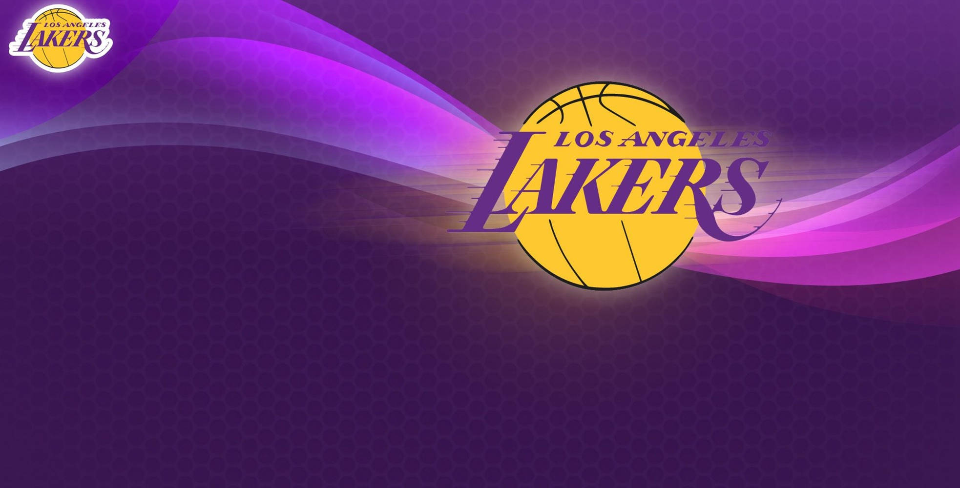 Minimalist Purple Lakers Logo Wallpaper